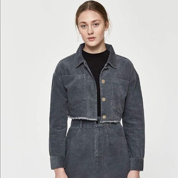 farrow Jackets & Blazers - Farrow by Need Supply Co. Cropped Corduroy Jacket